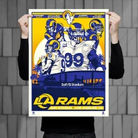 Phenom Gallery Los Angeles Rams Player 2021 18" x 24" Deluxe Framed Serigraph