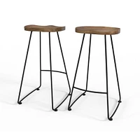 Simpli Home CLEAR Amberly Bar Stool