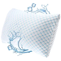 Cooling Memory Foam Pillow with Ice Silk and Gel Infusion