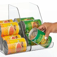 mDesign Plastic Divided Beverage Can Storage Dispenser, Kitchen
