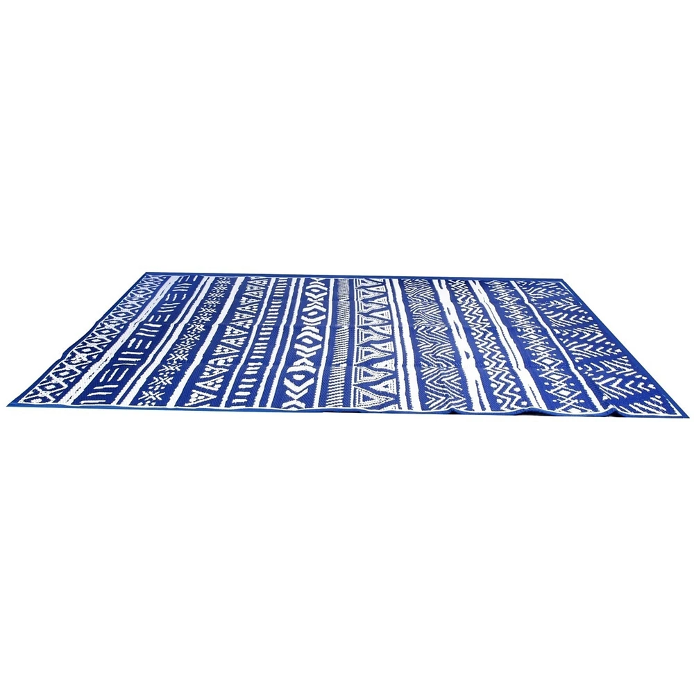 SKUSHOPS Reversible Outdoor Rug Waterproof Mat with Storage Bag Portable Plastic Carpet Indoor Outdoor Activity for Picnic Patio