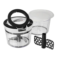 Kitchen HQ HQ Mighty Prep Chopper and Whipper with Extra Bowl and Lid Model 673-137