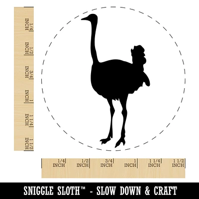 Ostrich Bird Solid Self-Inking Rubber Stamp for Stamping Crafting Planners