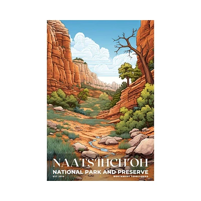 Naats'ihch'oh National Park Reserve Poster, Travel Print, Office Poster