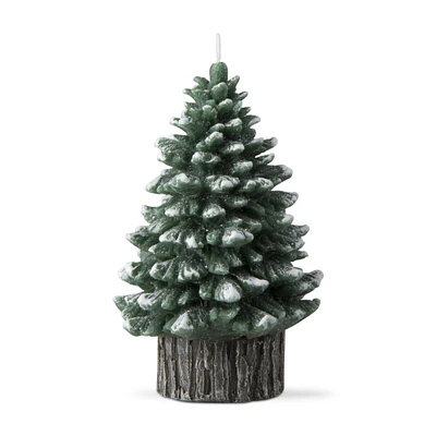 Spruce Med Rustic Tree Candle