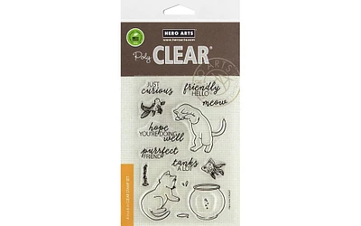 Hero Arts Clear Stamp Curious Cat