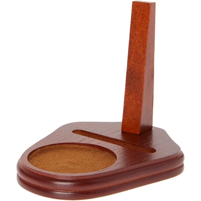 Bard's Walnut MDF Cup and Saucer Stand, 4.25" H x 4" W x 5" D
