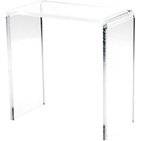 Plymor Clear Acrylic Vertical Rectangular Display Riser, 10" H x 10" W x 5" D (3/8" thick)