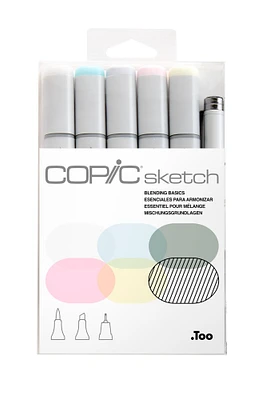 Copic Sketch Marker Set, 6-Colors
