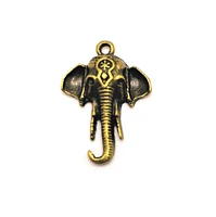 4, 20 or 50 Pieces: Bronze Tibetan Elephant Head Charms