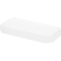 Plymor Frosted Acrylic Beveled Corner-Cut Rectangular Display Base, 6" W x 3" D x 0.75" H