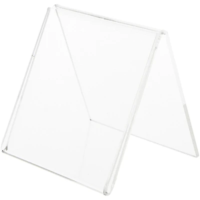 Plymor Clear Acrylic Folded A-Frame Holder for 1 Sign or Photo