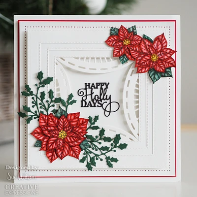 Creative Expressions  Sue Wilson Mini Expressions Happy Holly Days