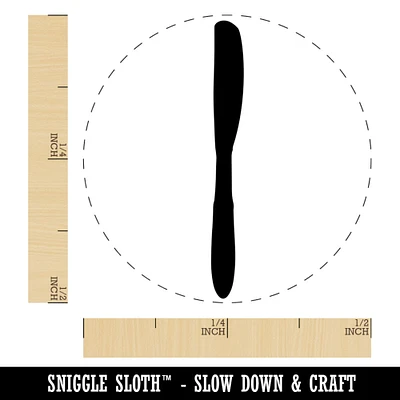 Knife Solid Utensil Eating Sketch Self-Inking Rubber Stamp for Stamping Crafting Planners