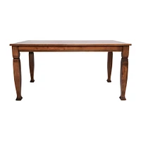 Merrick Lane Finnley Wooden Dining Table with Sculpted Legs