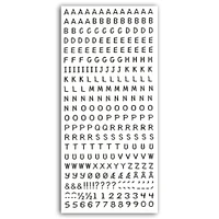 Nellie's Choice ABC Stickers - Silver