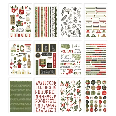 Simple Stories Sticker Book 12/Sheets-The Holiday Life