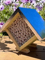 Small Pollinator House - Platform Stand - Paper Tubes