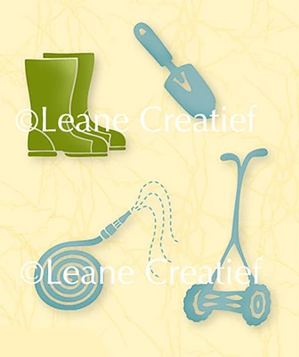 Leane Creatief Lea'bilities Clear Stamp - Garden Tools