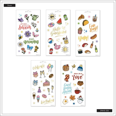 Happy Planner Sticker Sheets 5/Sheets-All The Things Icons, 91 Pieces