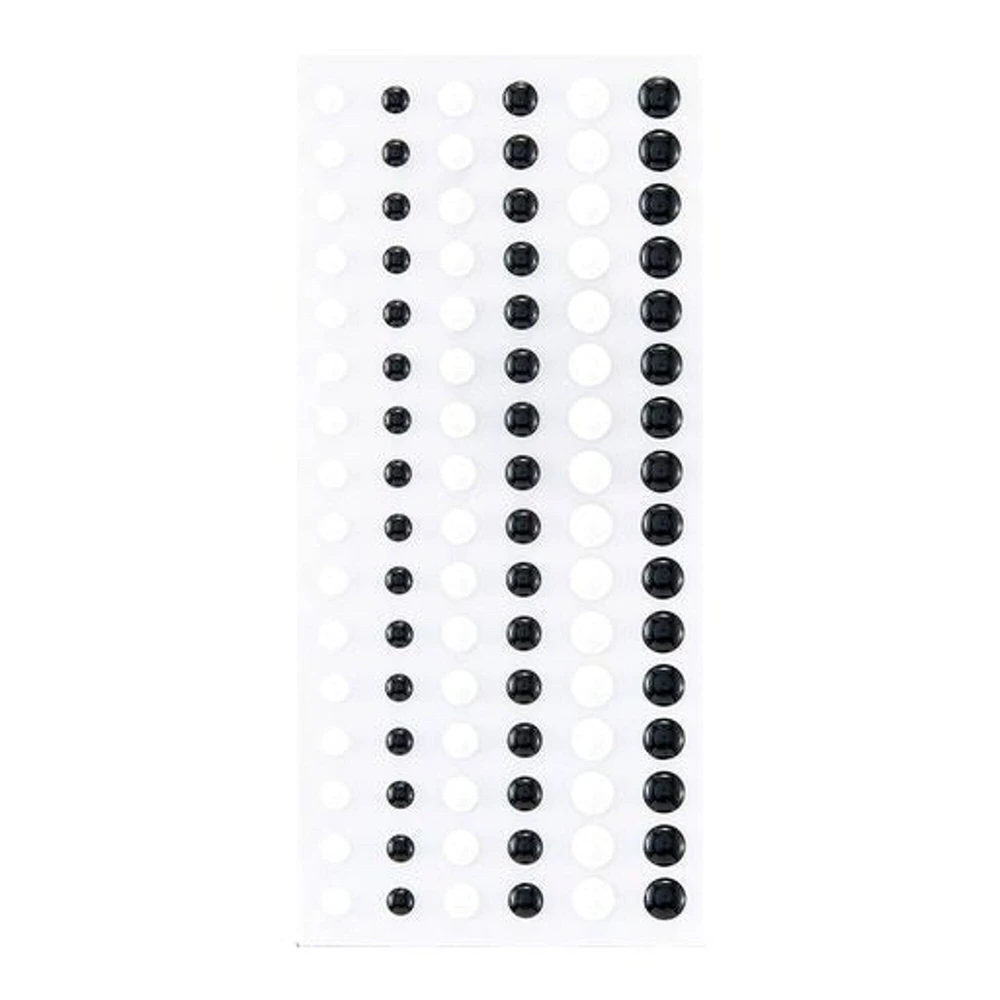 Spellbinders Dimensional Black & White Enamel Dots