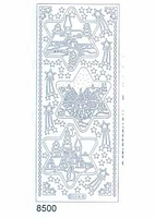 Starform Deco Stickers - Christmas Stars with Scenes - Silver