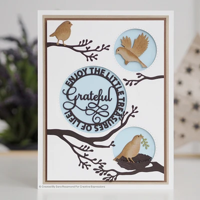 Creative Expressions Sue Wilson Circle Sayings Grateful Craft Die