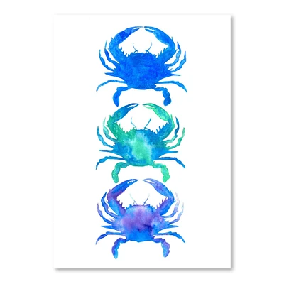 3 Crab Silhouette by T.J. Heiser  Poster Art Print - Americanflat