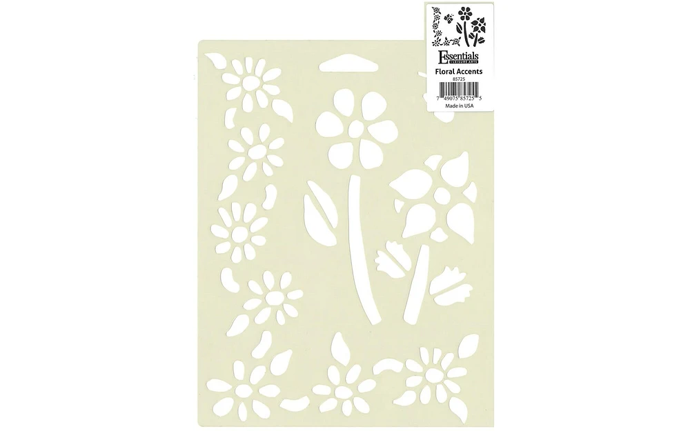 EBL Stencil Floral Accents 7x10"