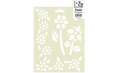 EBL Stencil Floral Accents 7x10"
