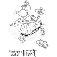 Pink Ink Designs  Nurse Mouse A7 Clear Stamp