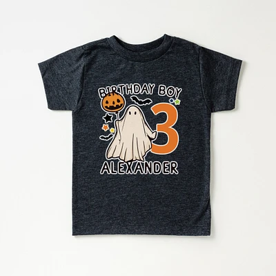 Halloween birthday shirt, kids, toddler, boys birthday, ghost, cute, spooky