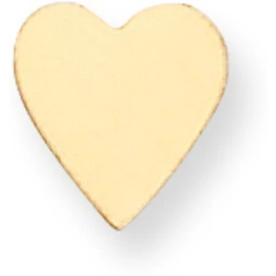 14K Gold Heart Stamping Disc 0.018"