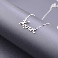 Women Minimalist Name Necklace, Custom Name Jewlery Name Pendant Necklace, Birthday Gift for Mom, Anniversary Gift for He