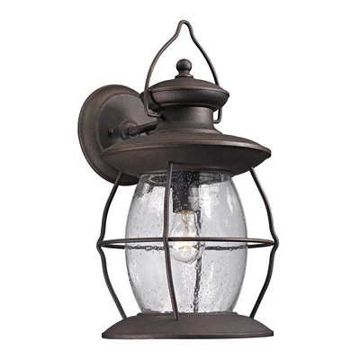Elk Showroom Village Lantern 18 High 1-Light Outdoor Sconce - Weathered Charcoal