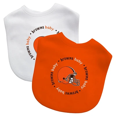 MasterPieces Cleveland Browns - Baby Bibs 2-Pack