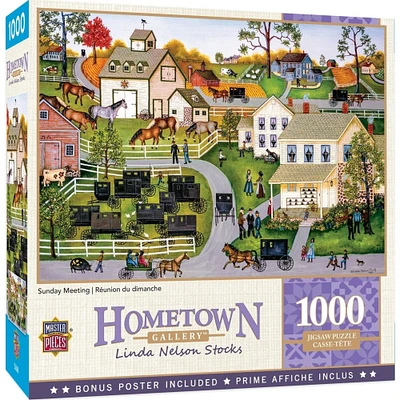 MasterPieces Hometown Gallery - Sunday Meeting 1000 Piece Puzzle