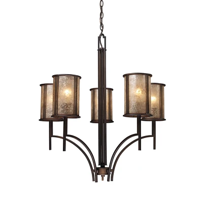 Elk Showroom Barringer 29 Wide 5-Light Chandelier - Aged Bronze