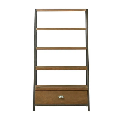 Gracie Mills   Abbey Industrial Style Ladder Bookcase - GRACE-13206