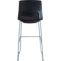 Lorell Stool, Stackable, 20"x21"x45", 2/CT, Black