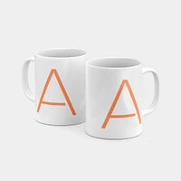 Monogram Letter 11oz Mug XX