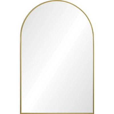 Signature Home Collection Durness Framed Wall Arch Mirror - 36" - Gold