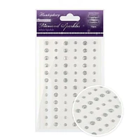 Hunkydory Crafts Diamond Sparkles Glitter Gemstones - Silver Sparkle