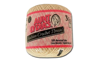 C&C Aunt Lydia's Fashion Crochet Sz3 Bridal White