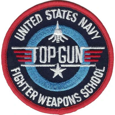 U.S. Navy Top Gun Fighter Weapons School Patch 3"