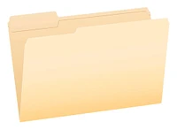 Pendaflex Reinforced File Folder, Legal Size, 1/3 Cut Tabs, Manila, Pack of 100