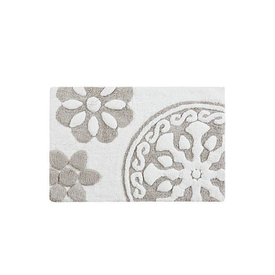 Bathroom Accessories Medallion Cotton Tufted Bath Rug