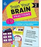 Carson Dellosa Train Your Brain: Fractions Level 2 Classroom Kit