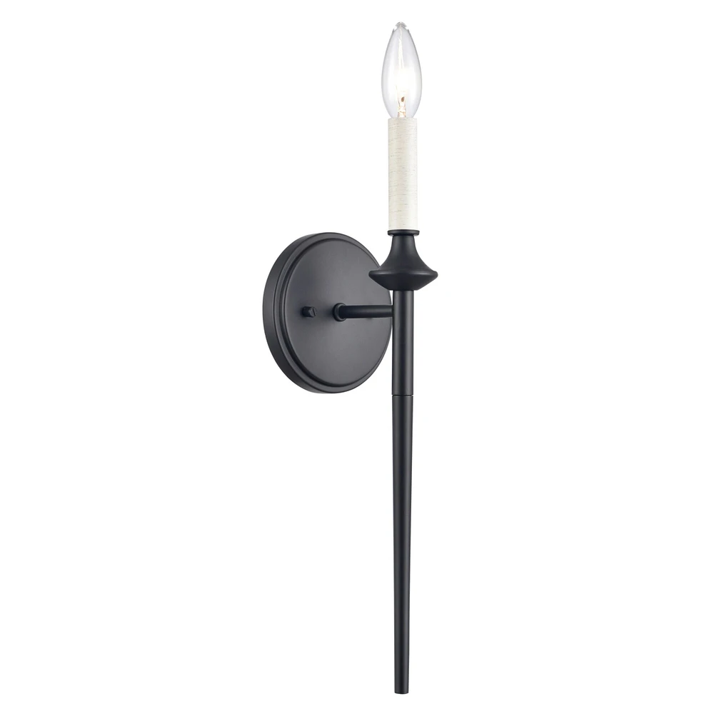 Elk Showroom Solomon 16.75 High 1-Light Sconce - Matte Black