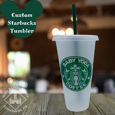 Baby Yoda Coffee Starbucks Tumbler Disney